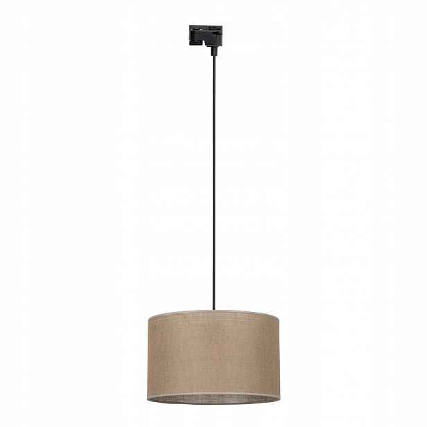 Stropní Svítidlo Převis Černá E27 Juta Moderní 38 Cm Tk Lighting