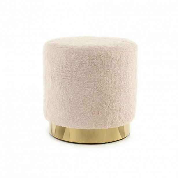 TABURET, kov, textil, 35/35/35 cm