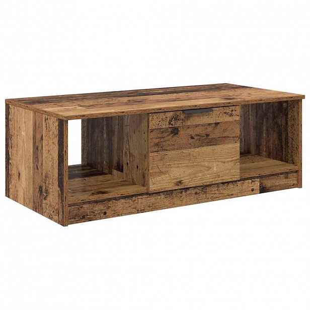 vidaXL Konferenční stolek Staré dřevo 102 x 50 x 36 cm