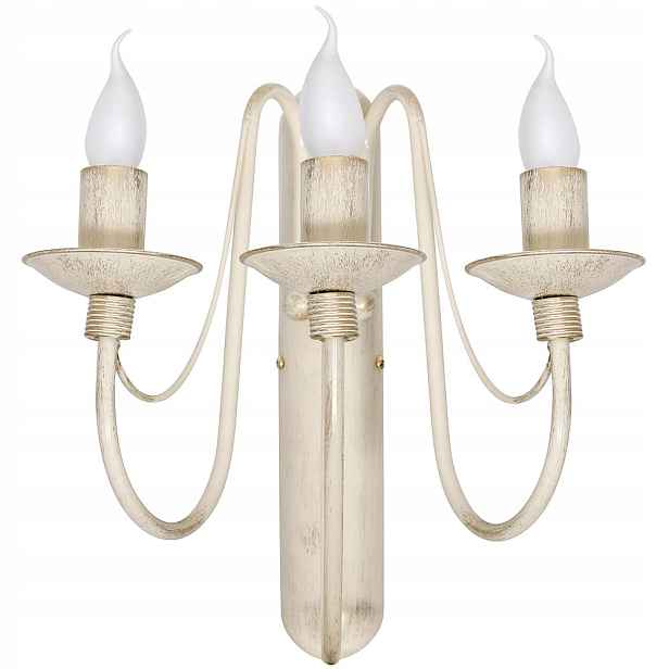 Nástěnná lampa Růže Provensálská Aldex béžová