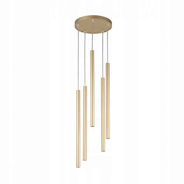 Závěsná lampa Zwis Lustr Stropní Svítidlo Zlatá 5xG9 Moderní Sigma Lighting