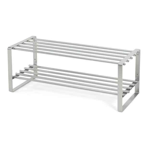 Kovový botník ve stříbrné barvě 70x29x27 cm Rex – Spinder Design