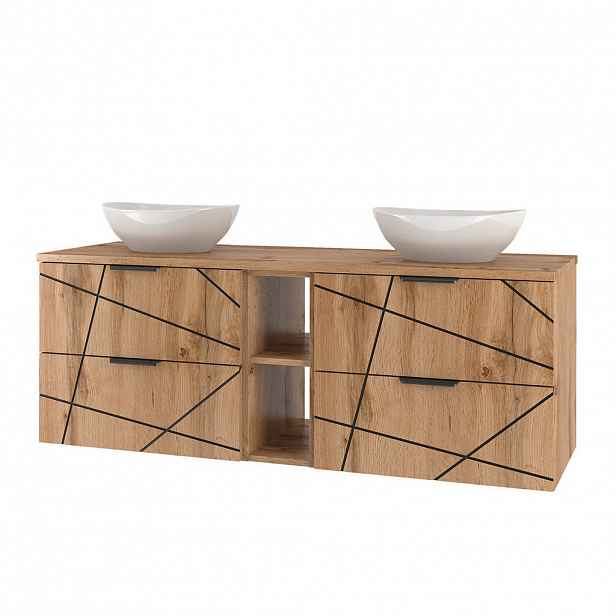 Petits-meubles DVOJUMYVADLO 140.6cm Teren Dřevo