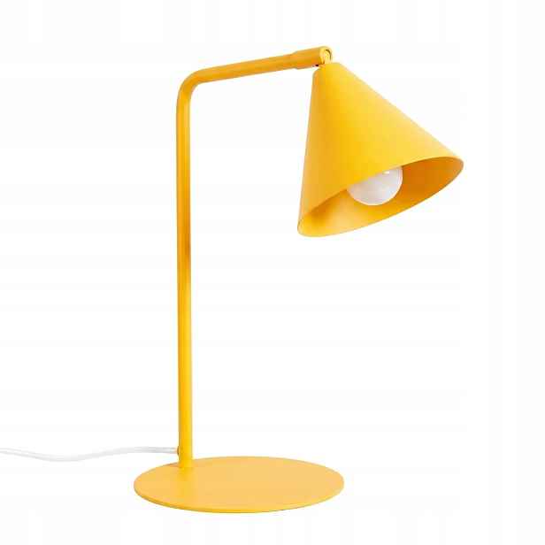 Stolní lampa Nox žlutá Noční lampa s kovovým kabelem Sollux