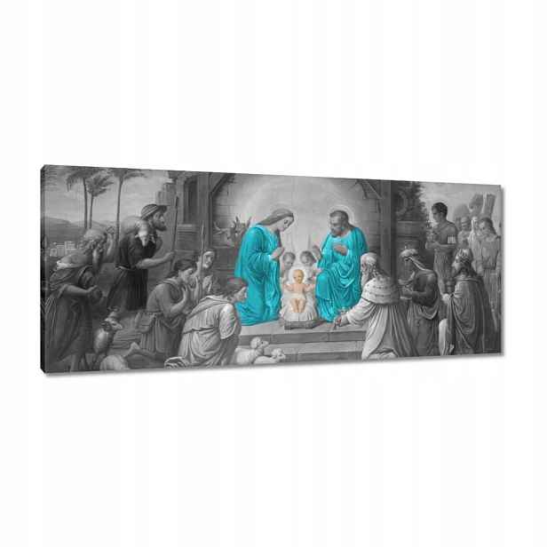 Obrazy 100x40 Svatá rodina tyrkysová