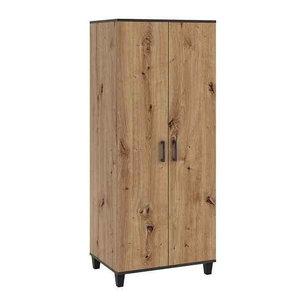 MASSENO ŠATNÍ SKŘÍŇ S OTOČNÝMI DVEŘMI CORTEZA, 80/193/56 cm 2dveřová, dub Artisan