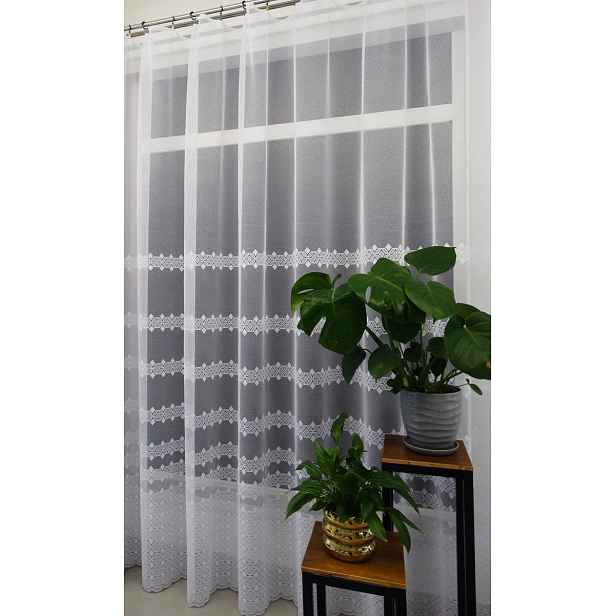 Mg Záclona 35645 Bílá 300x250 cm hotová s páskou M Polský