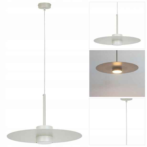 Závěsná lampa Charlie šedá béžová nad kuchyňským ostrovem s regulací Sigma Lighting