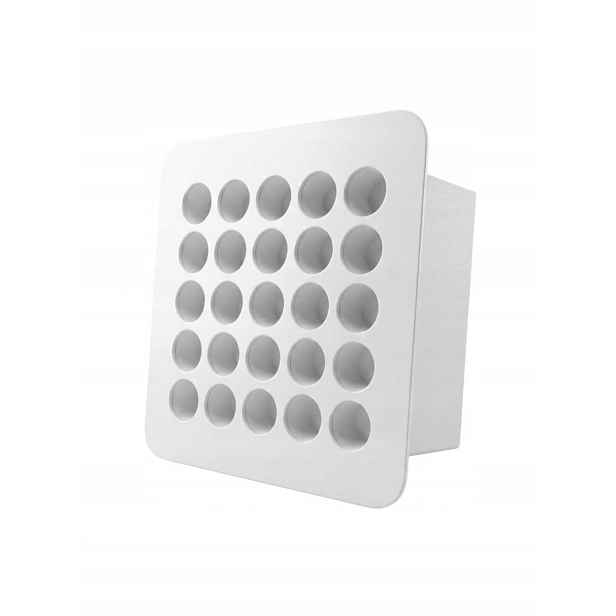 Ventilační Mřížka Autoaktivní 14x14 Bílá Kovová Teplo Spořič