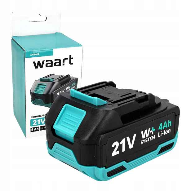 Akumulátor Li-ion 21 V 4 Ah 4Ah pro elektrické nářadí Waart W17E024