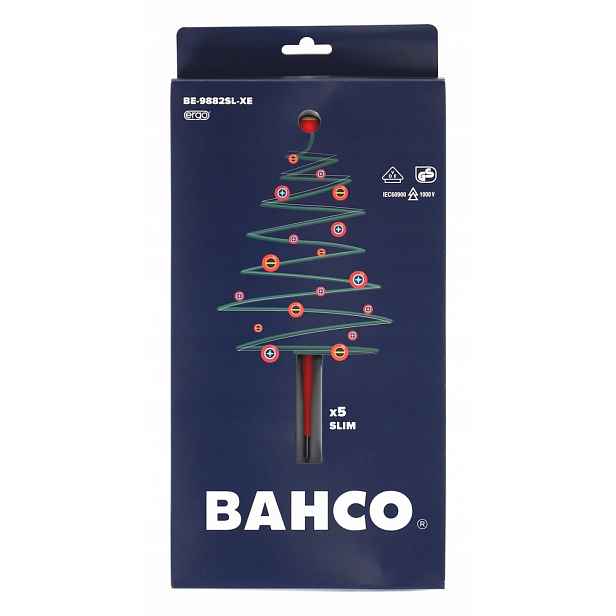 sada 5 ks izolovaných šroubováků Ergo Bahco [BE-9882SL-XE]
