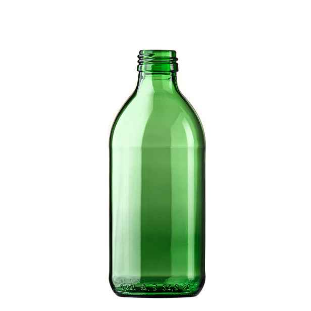 Skleněná lahev Bohuš 330 ml zelená PP 28 - paleta 3366 ks
