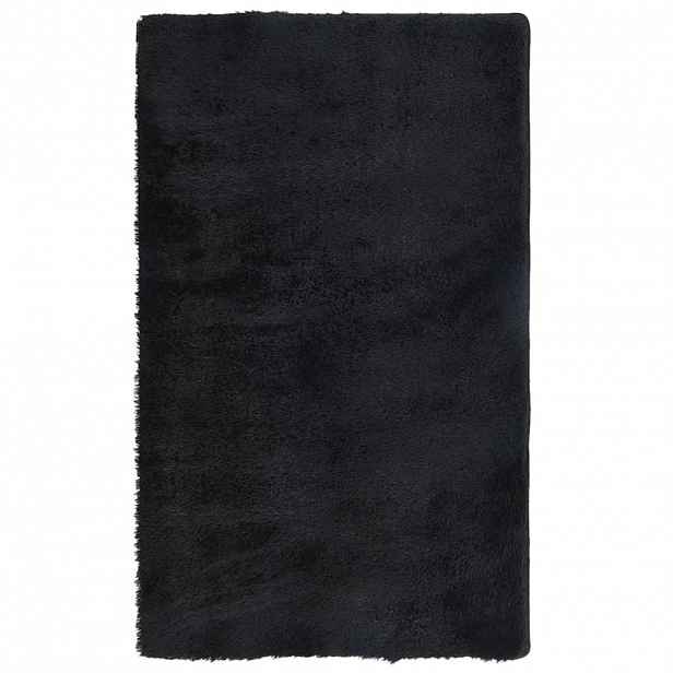 vidaXL Huňatý koberec s vysokým vlasem NAVARRA černý 60 x 100 cm polyester