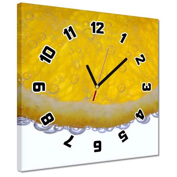 30x30 Citron ve vodě Hodiny