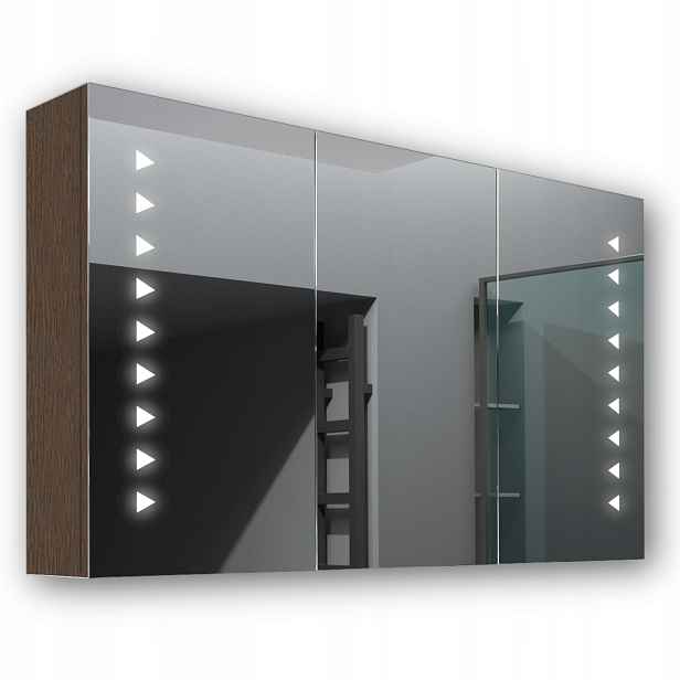 Dřevěná skříňka 120x70 Led zrcadlo Neptune Wenge
