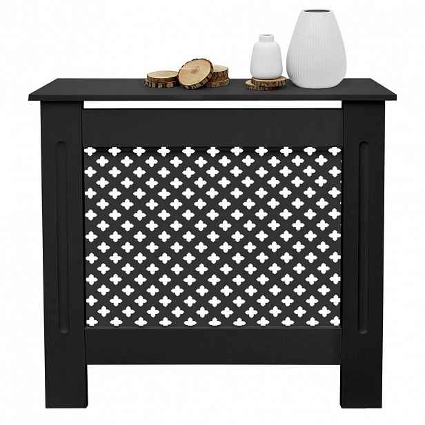 ECD-Germany KRYT RADIÁTORU s voštinovým vzorem 78 x 19 x 82 cm černý