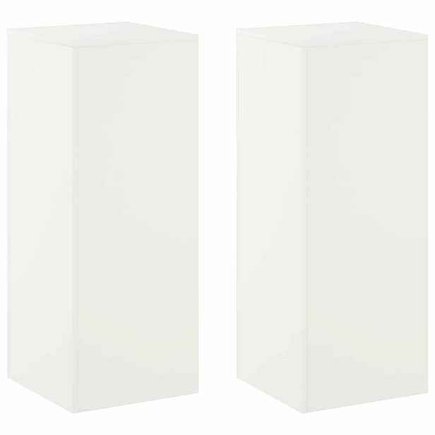 vidaXL Stojan na rostliny 2 pcs Bílá 40 x 40 x 100 cm Ocel