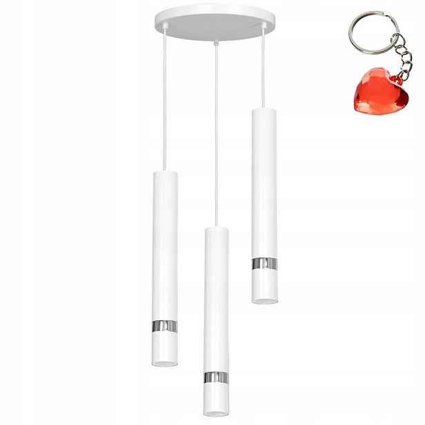 Trojitá závěsná trubková lampa na kruhu Reno 5144 Luminex