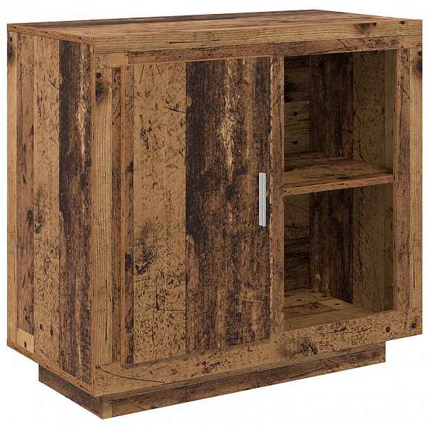 vidaXL Servírovací skříň Staré dřevo 80 x 40 x 75 cm Kompozitní dřevo