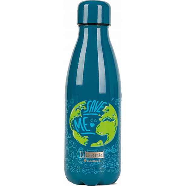 Láhev Na Pití iDrink World 500 ml Modrá Země „Save Me“