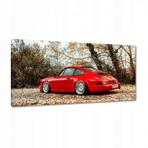 Obrazy 115x55 Červené Porsche Auto
