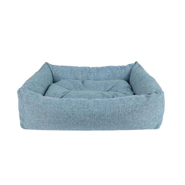 Pelíšek pro psa BARISSA SOFA modrá velikost S, M, L, XL Rozměr: M - 68x56x18 cm