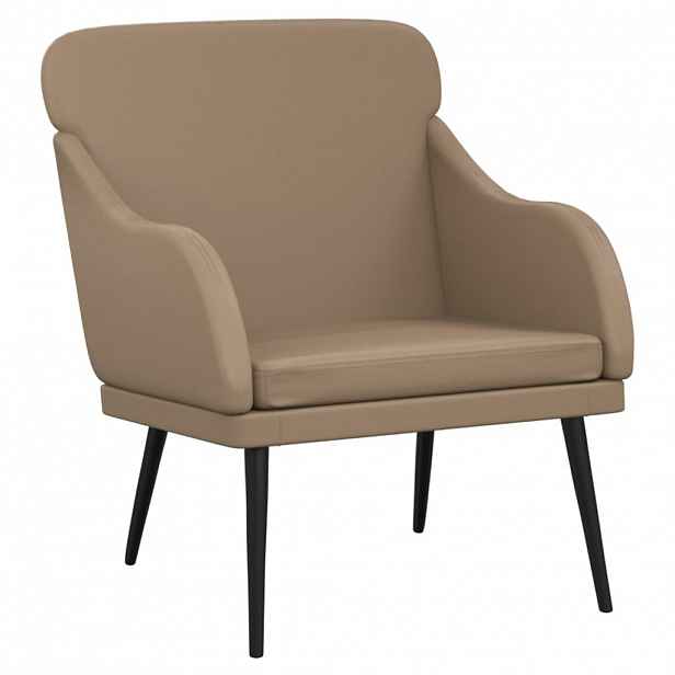 vidaXL Křeslo cappuccino 63 x 76 x 80 cm umělá kůže