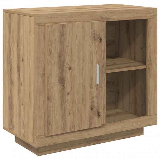 vidaXL Servírovací skříň Artisanový dub 80 x 40 x 75 cm