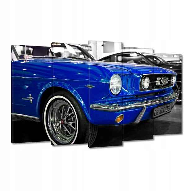 Obrazy 100x60 Modrý Ford Mustang