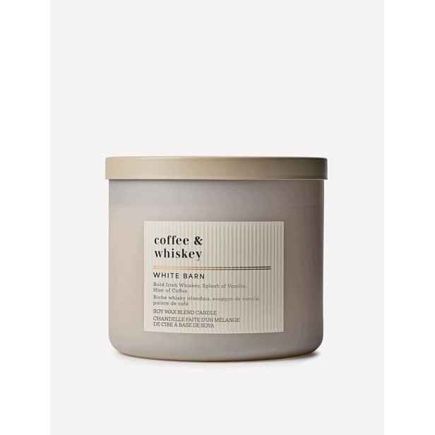 Bath&Body Works Coffee & Whiskey 3-knotová vonná svíčka 411 g
