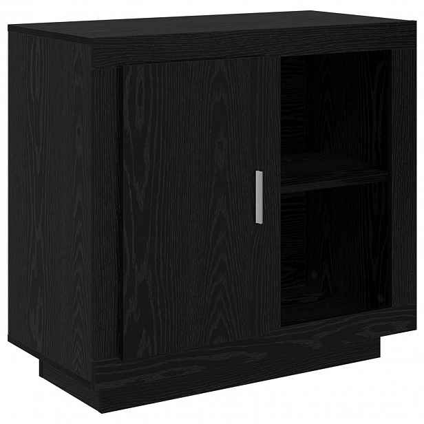 vidaXL Servírovací skříň Černý dub 80 x 40 x 75 cm Kompozitní dřevo