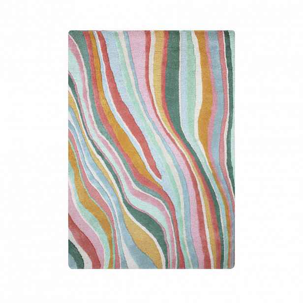 Flair Rugs VLNĚNÝ KOBEREC, 120/170 cm zelená, růžová
