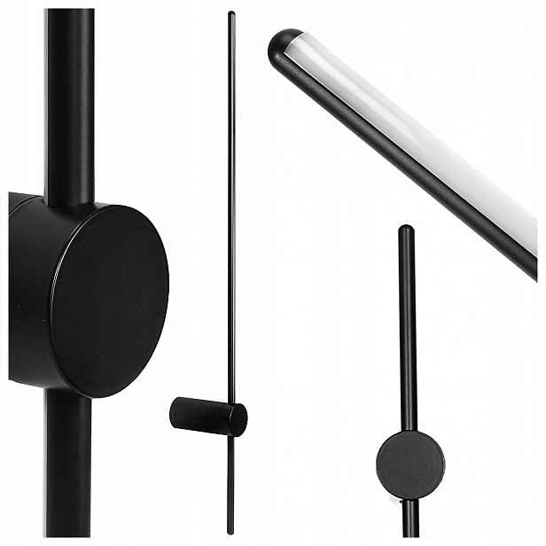 Nástěnné Svítidlo Černé Moderní Led 13W Neutrální Barva 4000K