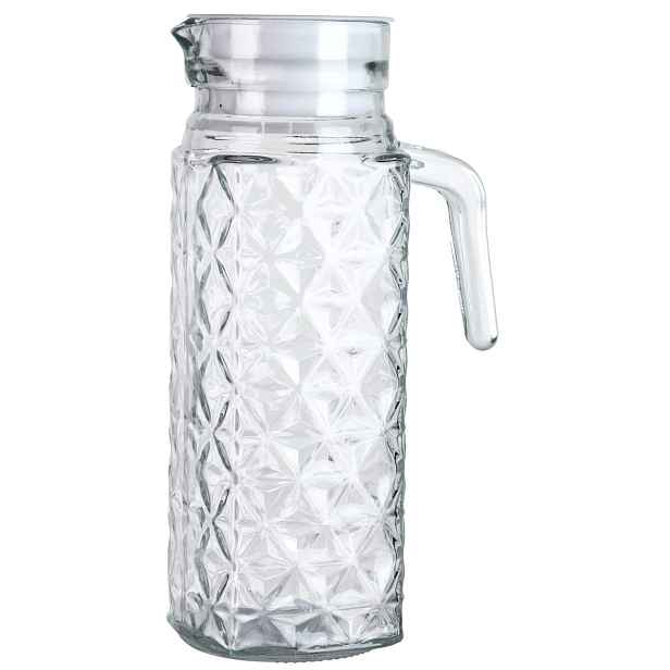 PROHOME - Džbán skleněný 1000ml, 7,5x24cm