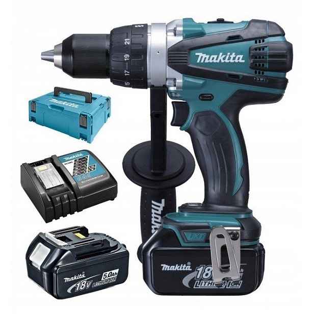 Aku Vrtačka Makita DDF458RTJ 18V 58/91 Nm 2x5Ah