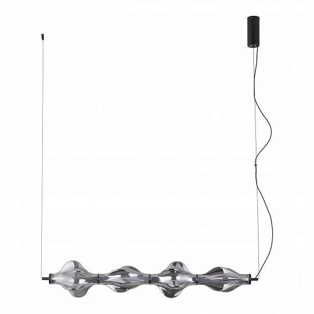 Lustr Závěsná lampa Černá Led 30W Teplé světlo Moderní Tk Lighting