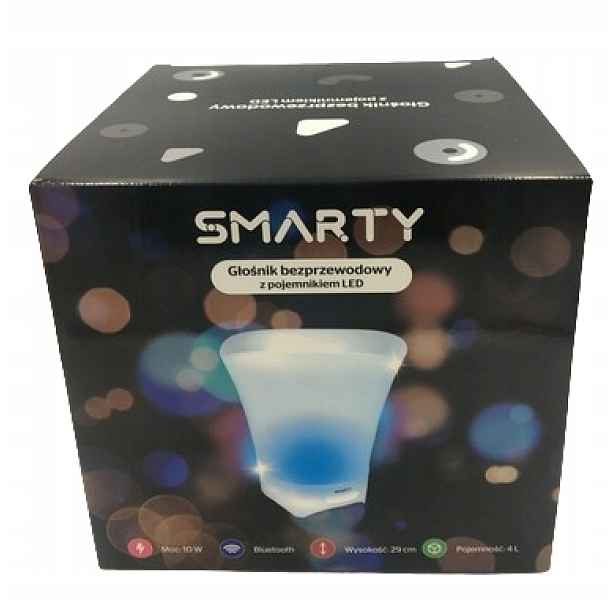 Smarty Bezdrátový reproduktor s Led nádobkou 10W 4L 29 Cm
