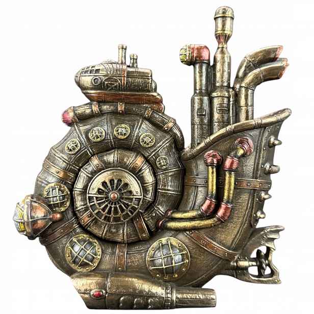 socha dárek Steampunk Škatulka Hlemýžď Veronese (WU77119A4)