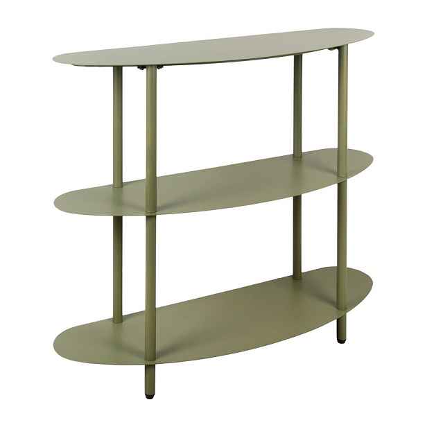 Zelený kovový regál 90x82x28 cm Riqueza – Leitmotiv