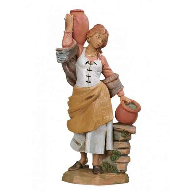 Žena S Džbánky – Figurka Italské firmy Fontanini – pro figurky o výšce 19 Cm