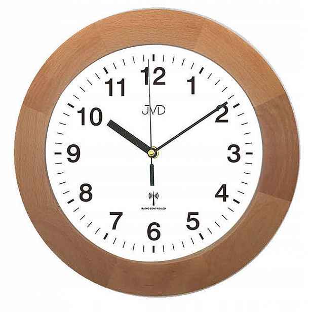 Dřevěné Nástěnné Hodiny Jvd RH2226.68 DCF77 33 cm