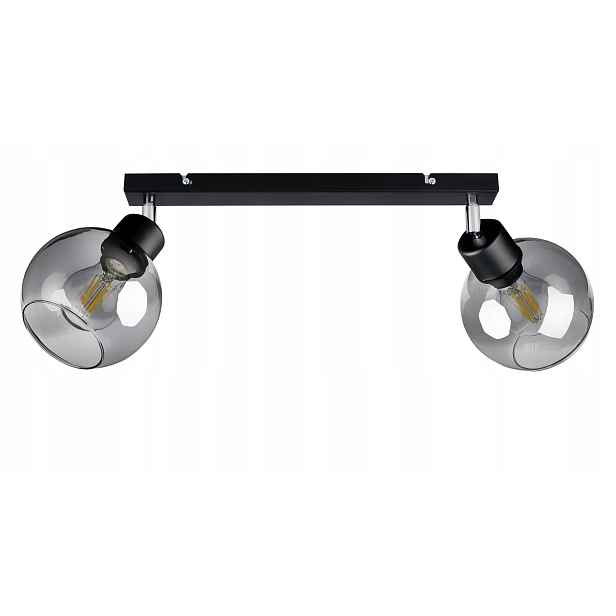Lampa Stropní Svítidlo Nastavitelný Lustr Nosník Kula skleněná