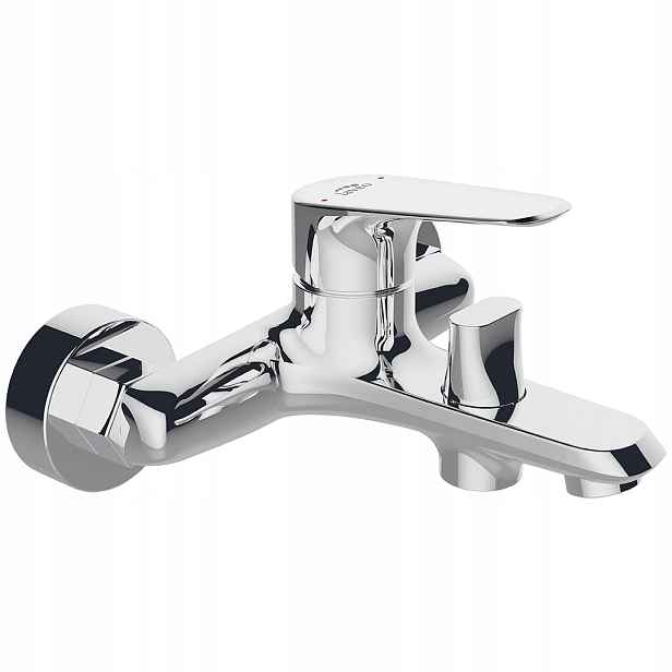 Vanová Nástěnná Jednopáková Baterie Baterie Chrom