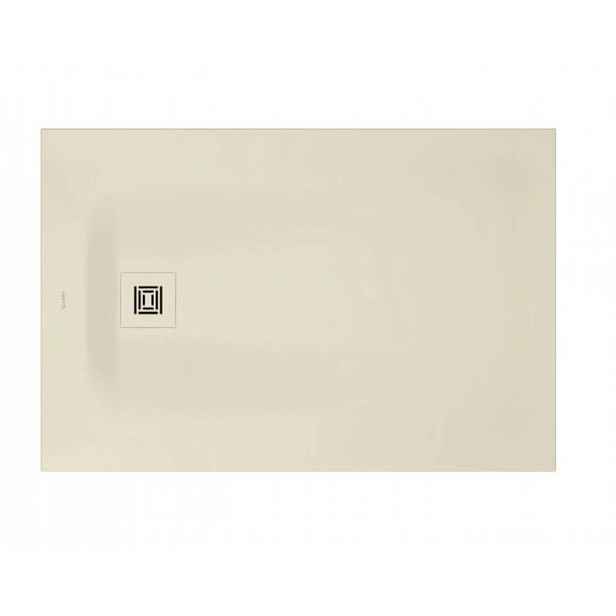 Duravit Sustano - Sprchová vanička, 120x80 cm, DuraSolid, matná krémová 720276620000000