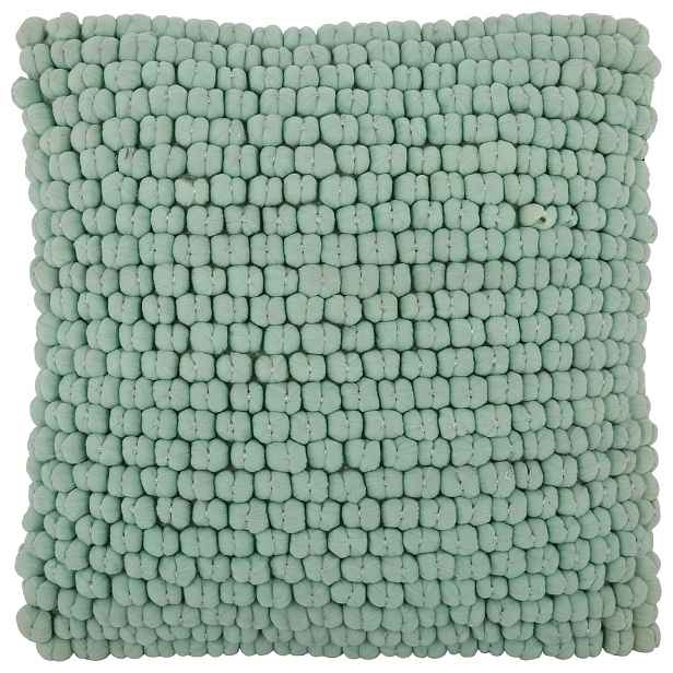 Světle modro-zelený polštář s výplní Luca - 45*45 cm Collectione