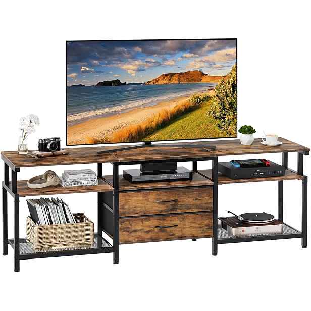 TV stolek Vasagle Nareon 160 cm hnědý/černý