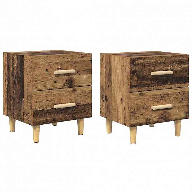 vidaXL Zásuvka pod postel 2 ks Staré dřevo 40 x 35 x 47,5 cm