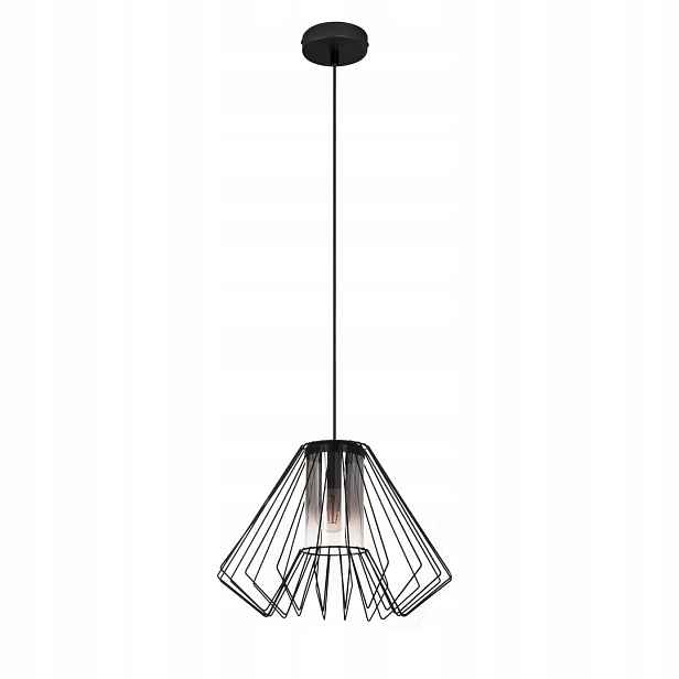Závěsná lampa Rabalux Emerencia Černá Industriální 1xE27 40W