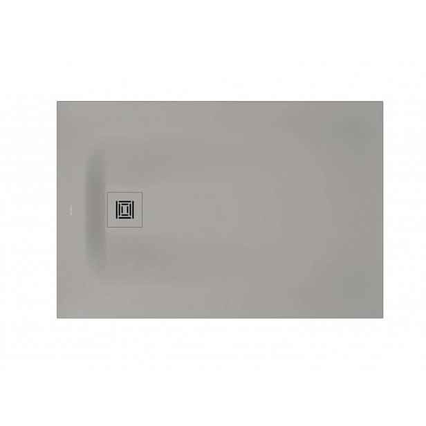 Duravit Sustano - Sprchová vanička, 120x80 cm, DuraSolid, matná šedá 720276630000000