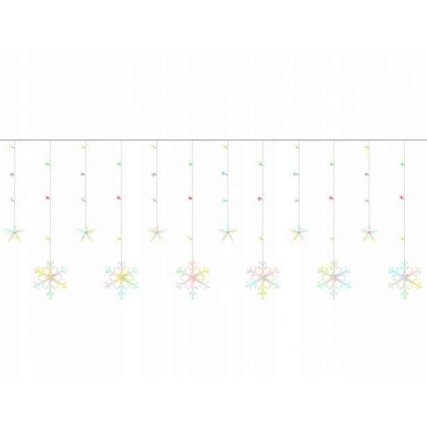 Iso 11323 Světelný závěs hvězdy 138 Led, 31V, multicolor